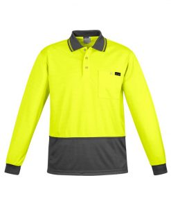 Mens Comfort Back L/S Polo