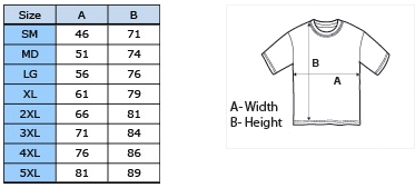 gildan-size chart